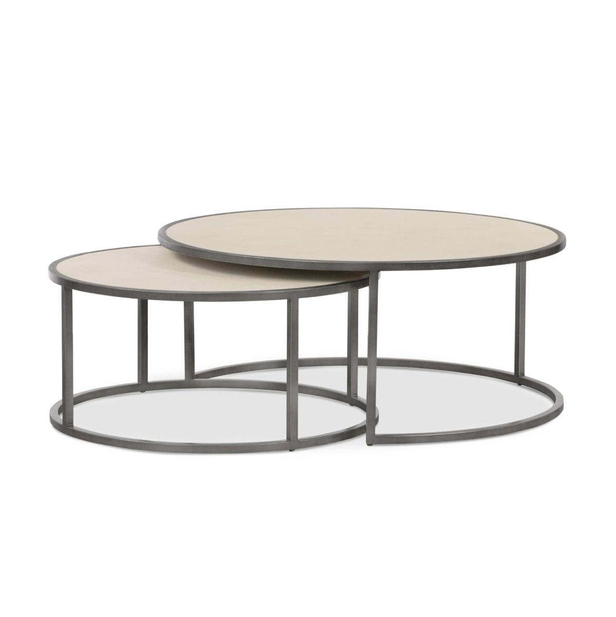 Four Hands Shagreen Nesting Coffee Table - Image 21