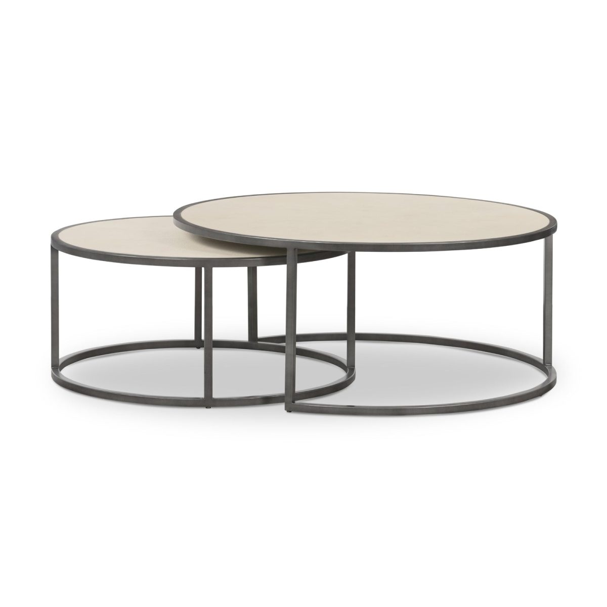 Four Hands Shagreen Nesting Coffee Table - Image 23