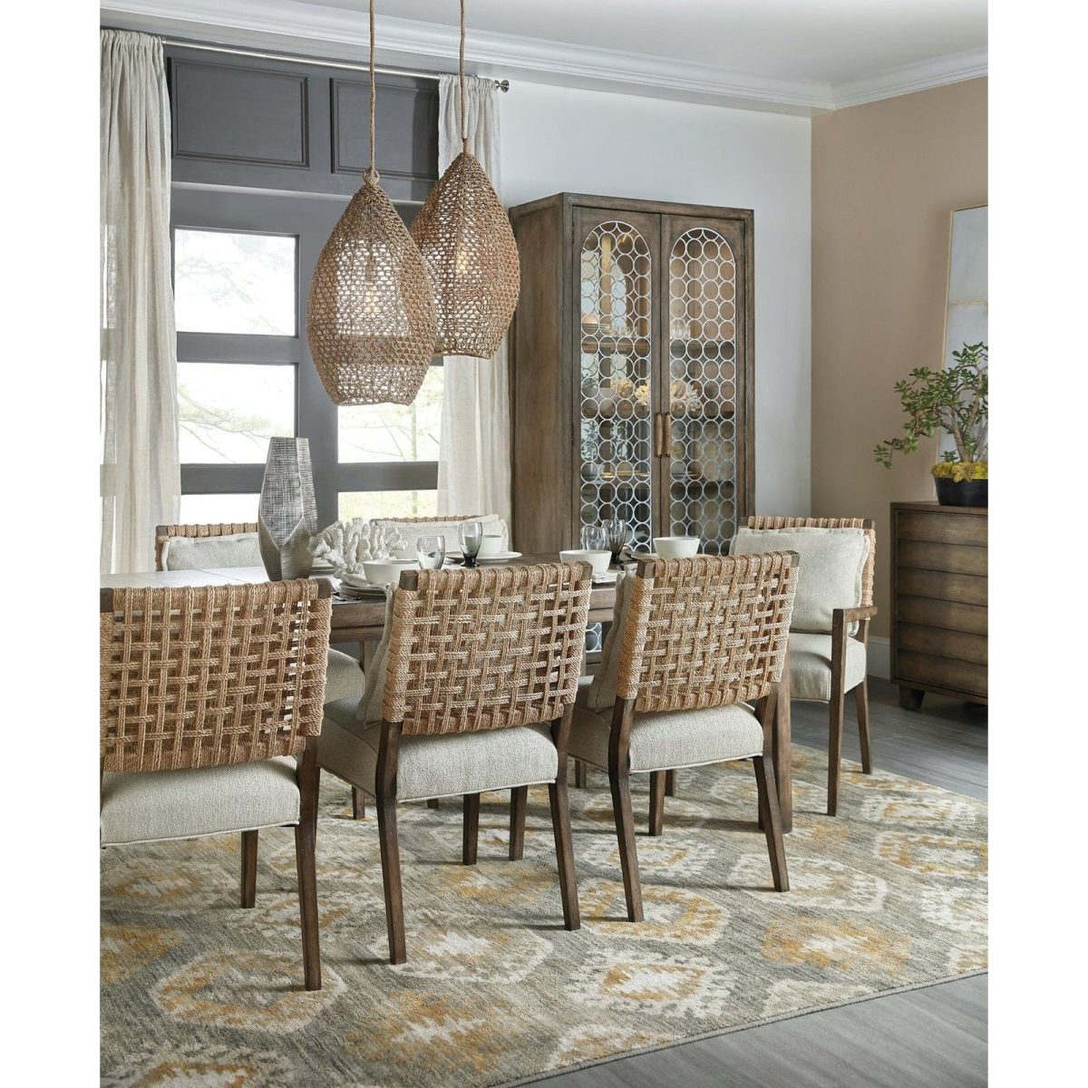 Hooker Furniture Sundance Woven Back Arm Chair INDP - Image 2