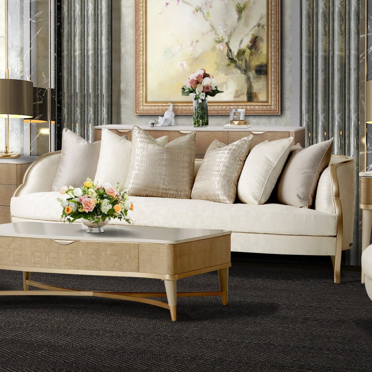 Michael Amini Malibu Crest Sofa - Image 2