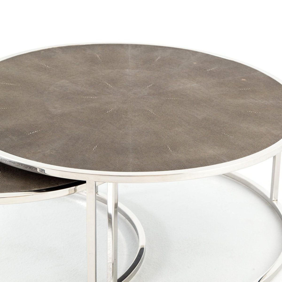 Four Hands Shagreen Nesting Coffee Table - Image 15