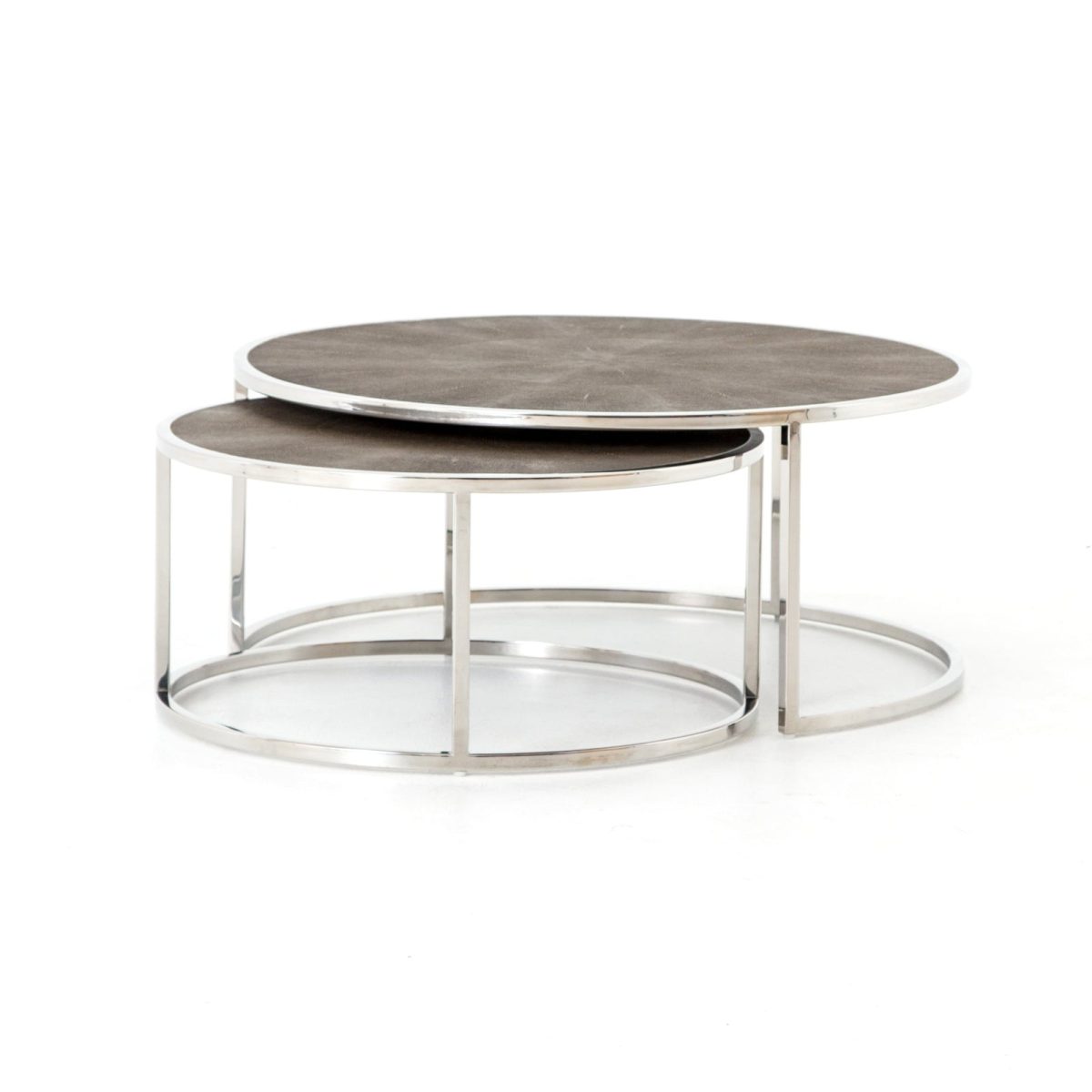 Four Hands Shagreen Nesting Coffee Table - Image 11