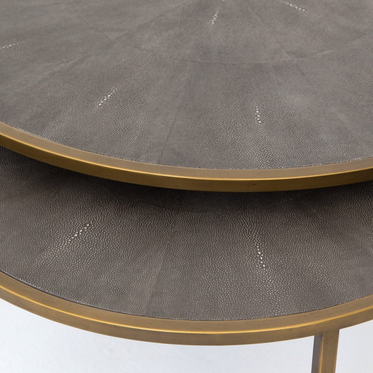 Four Hands Shagreen Nesting Coffee Table - Image 6