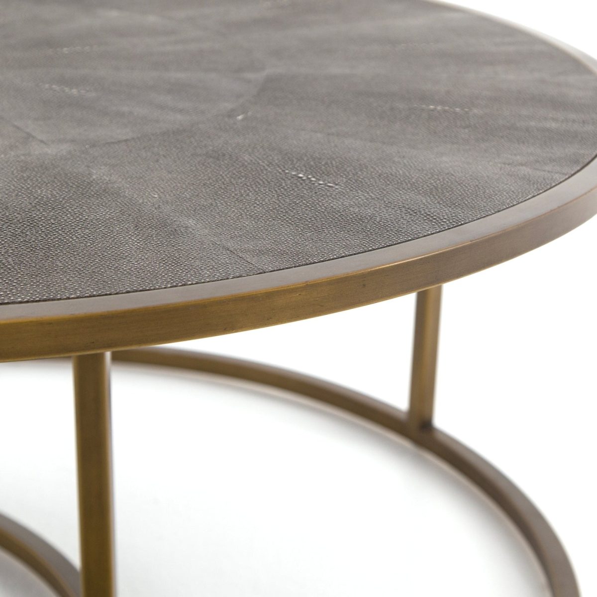 Four Hands Shagreen Nesting Coffee Table - Image 8