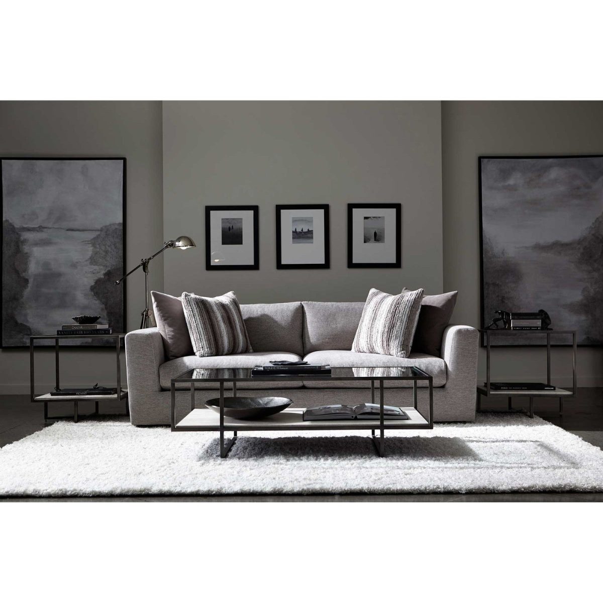 Bernhardt Harlow Metal Rectangular Cocktail Table - Image 6